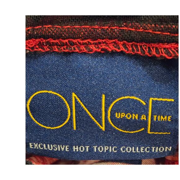 Hot Topic Gothic Once Upon A Time Regina Red Black Dress Short Small - Picture 9 of 12